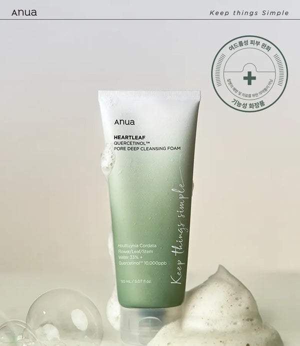 Heartleaf Quercetinol Pore Deep Cleansing Foam by Anua