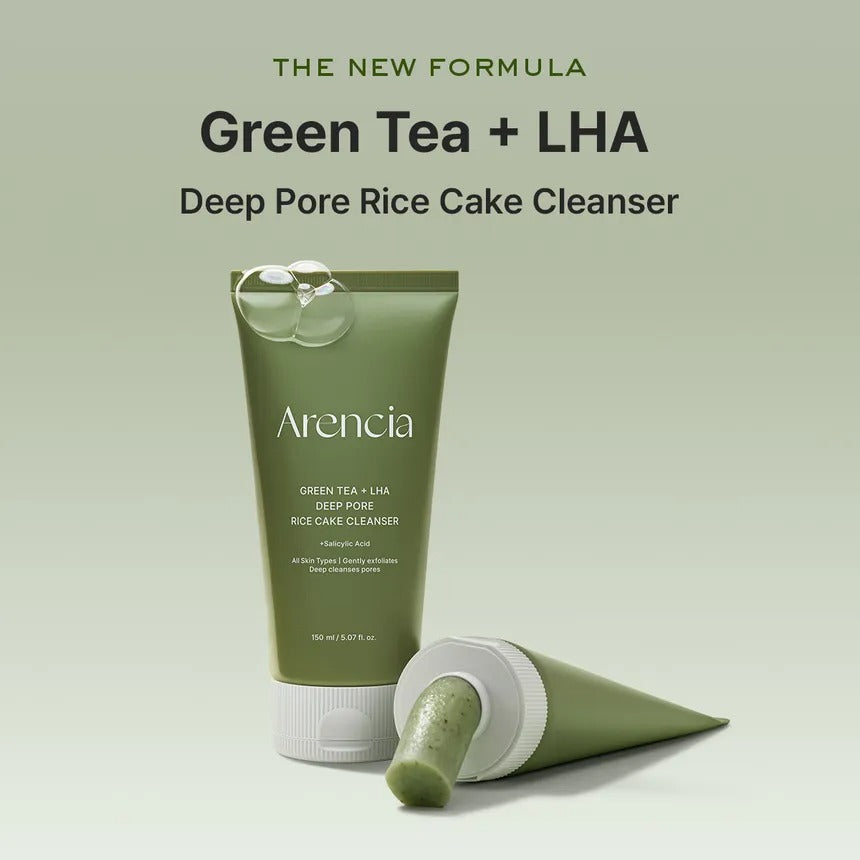 Green Tea + LHA Deep Pore Rice Cake Cleanser by ARENCIA