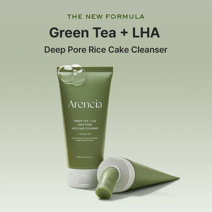 Green Tea + LHA Deep Pore Rice Cake Cleanser by ARENCIA