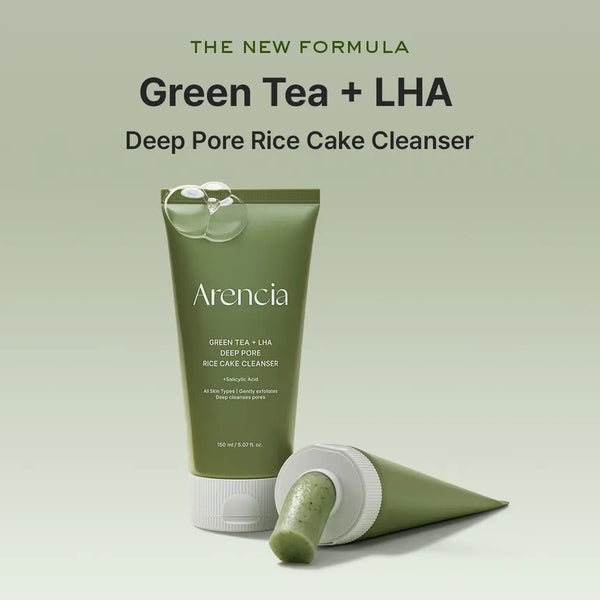 Green Tea + LHA Deep Pore Rice Cake Cleanser by ARENCIA