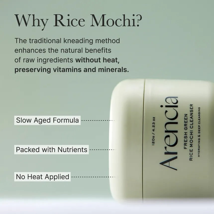 Fresh Green Rice Mochi Cleanser by ARENCIA