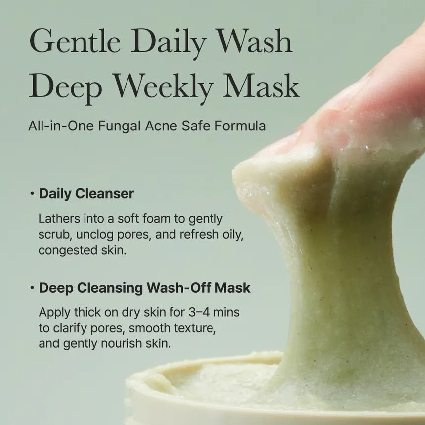 Limpiador Facial de Mochi de Arroz Verde Fresco de ARENCIA