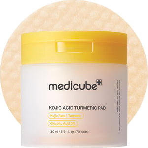 Kojic Acid Turmeric Clarifying Toner Pad by MEDICUBE