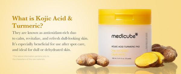 Kojic Acid Turmeric Clarifying Toner Pad by MEDICUBE