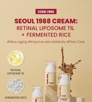 SEOUL 1988 Cream : Retinal Liposome 1% + Fermented Rice by KSECRET