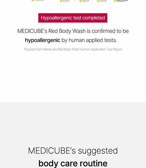 Gel de baño rojo de MEDICUBE