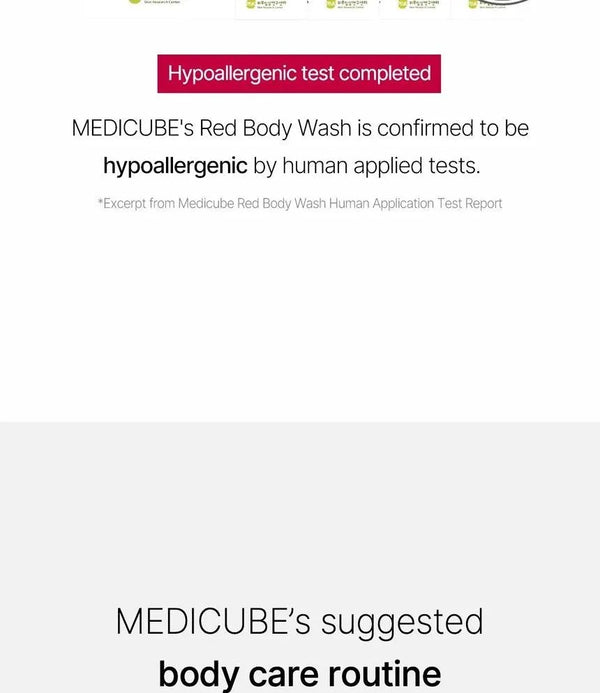 Gel de baño rojo de MEDICUBE