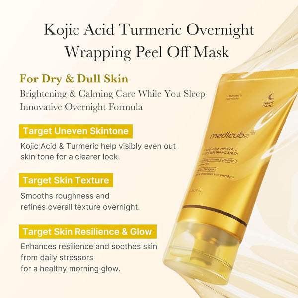 Tumeric overrnight wrapping peel off mask by MEDICUBE