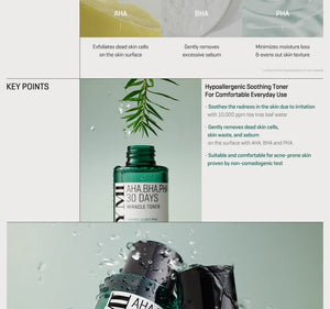 AHA, BHA, PHA 30 Days Miracle Toner by SOME BY MI