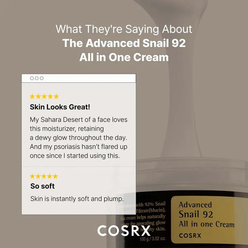 Advanced Snail 92 All in One Cream da COSRX 